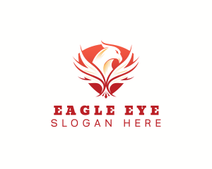 Eagle - Eagle Wing Shield logo design