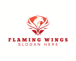 Wings - Eagle Wing Shield logo design