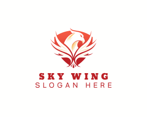 Wing - Eagle Wing Shield logo design