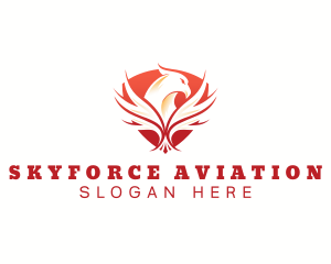 Airforce - Eagle Wing Shield logo design
