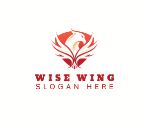 Eagle Wing Shield logo design