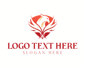 Eagle - Eagle Wing Shield logo design