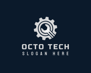 Wrench Gear Letter Q logo design