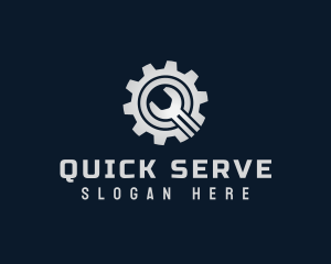 Wrench Gear Letter Q logo design