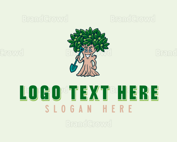 Tree Shovel Planting Logo