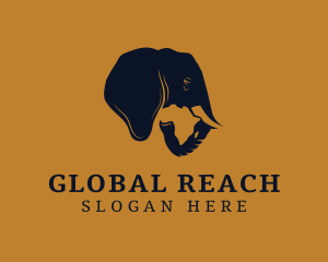 African Elephant Safari logo design