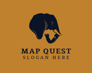 African Elephant Safari logo design