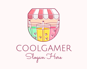 Cool Drinks Line Art Logo