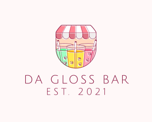 Cool Drinks Line Art logo design