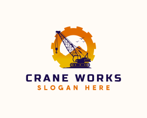 Crane - Crane Construction Builder logo design