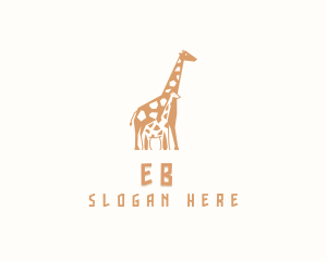 Education - Baby Giraffe Animal logo design
