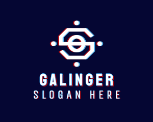 Startup - Glitch Technology Letter S logo design