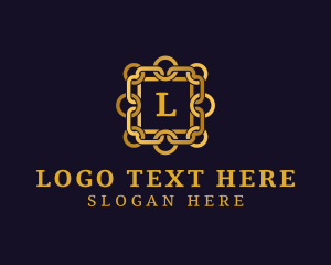 Gold - Luxurious Chain Jewelry Accessory logo design