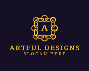 Luxurious Chain Jewelry Accessory logo design