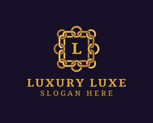 Luxurious Chain Jewelry Accessory logo design