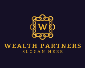 Luxurious Chain Jewelry Accessory logo design