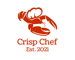 Red Chef Lobster logo design