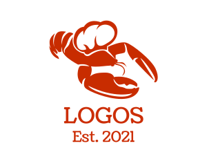 Eatery - Red Chef Lobster logo design