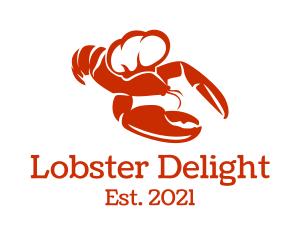 Lobster - Red Chef Lobster logo design