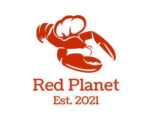 Red Chef Lobster logo design