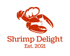 Shrimp - Red Chef Lobster logo design
