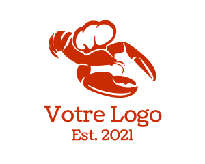 Eatery - Red Chef Lobster logo design