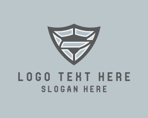Industrial Business Shield  logo design