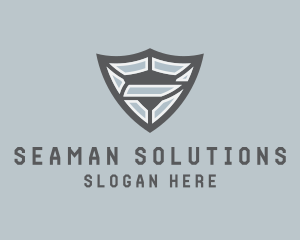 Industrial Business Shield  logo design