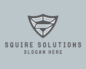 Industrial Business Shield  logo design