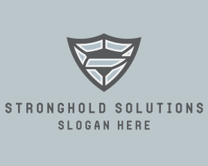 Industrial Business Shield  logo design