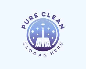 Mop Sanitation Cleaner logo design