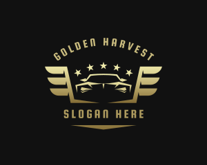 Golden - Golden Car Wings logo design