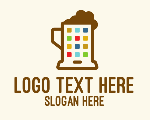 Lager - Beer Phone App logo design