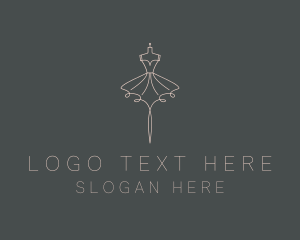 Fashionista - Dress Fashion Mannequin logo design