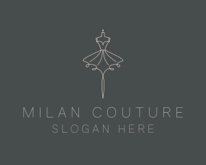 Dress Fashion Mannequin  logo design