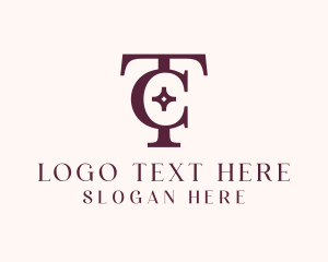Letter Vp - Fashion Letter TC Monogram logo design