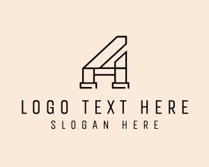 Letter A - Architecture Structure Letter A logo design