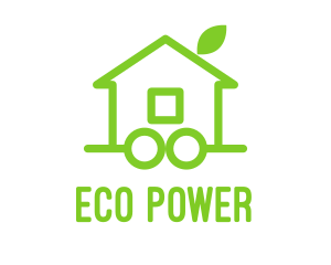 Renewable - Green Eco Wheel House logo design