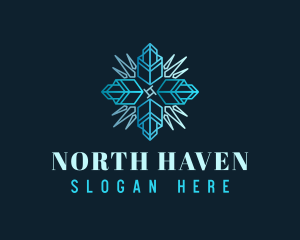 North - Blue Ice Compass logo design