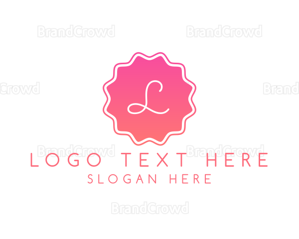 Dainty Gradient Stamp Logo