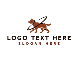 Dog Pet Leash logo design