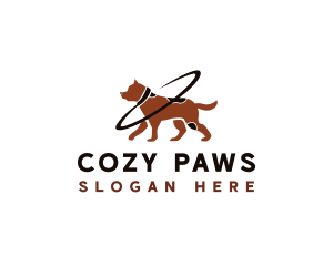 Dog Pet Leash logo design