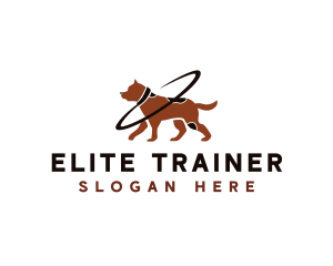 Dog Pet Leash logo design