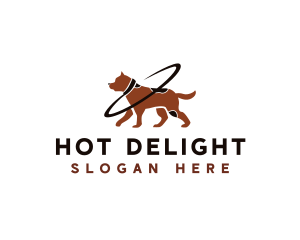 Dog Pet Leash logo design