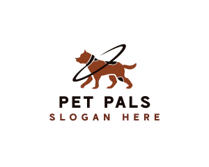 Dog Pet Leash logo design