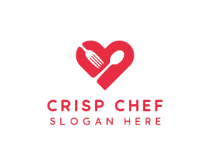 Spoon Fork Heart logo design