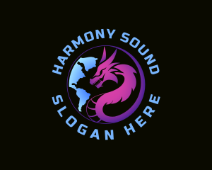 Theme Park - Dragon Realm Adventure logo design