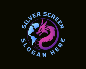 Game Streaming - Dragon Realm Adventure logo design