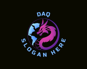 International - Dragon Realm Adventure logo design