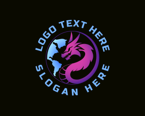 Fiction - Dragon Realm Adventure logo design